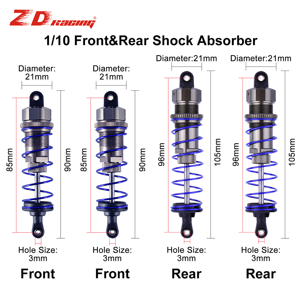 Rc Suspension Arm - 2 uds ZD Racing 105mm amortiguador