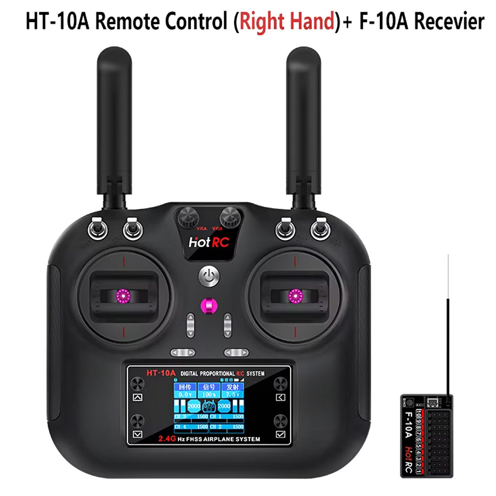 Drone Avion Rc - Transmisor Hotrc HT-10A 2.4G 10CH y