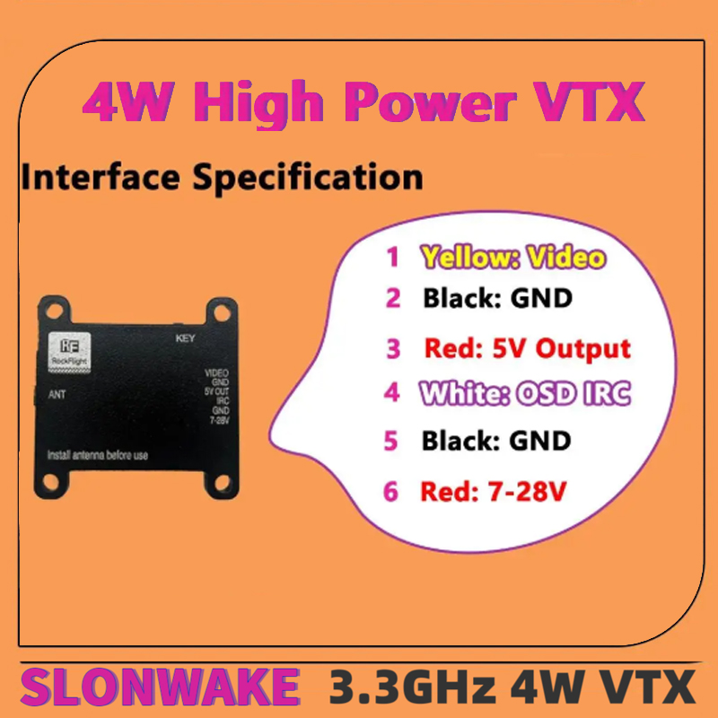 Transmisor de Video VTX SLONWA - Fpv Antenna Receiver reseña y precio