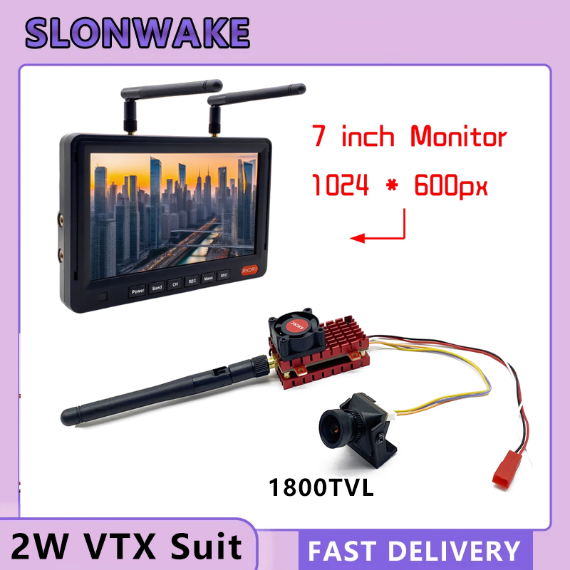 SLONWAKE 5,8G 2W VTX FPV 1800T - Drone Rc Board reseña y precio