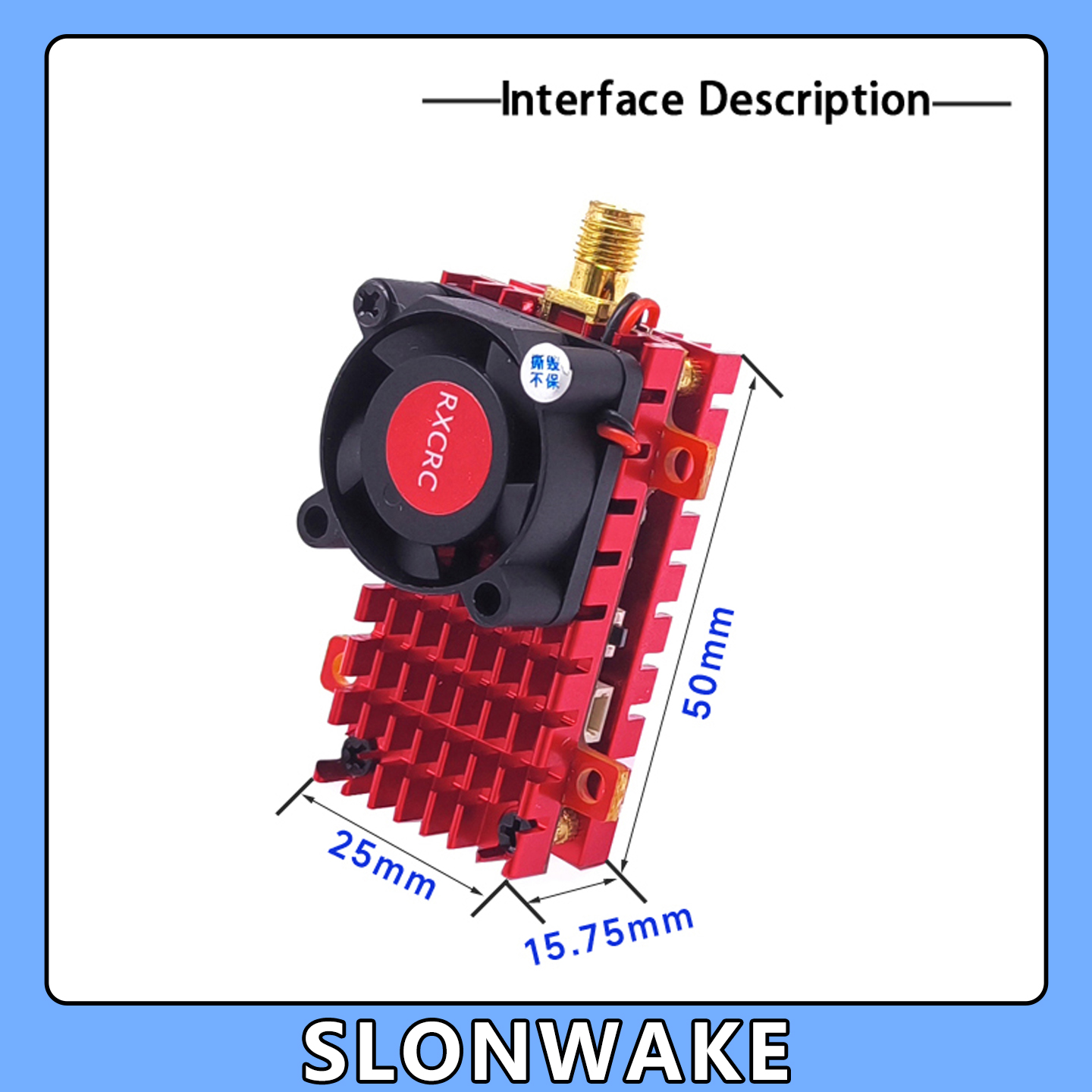 SLONWAKE 5,8G 2W VTX FPV 1800T - Drone Rc Board reseña y precio