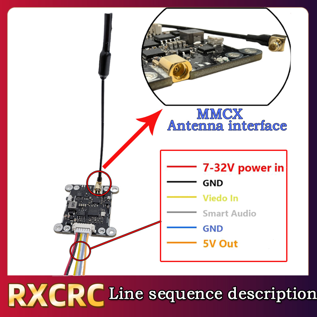 Módulo RXCRC 5.8G 48CH 1.6W VT - Drone Rc Controller reseña y precio