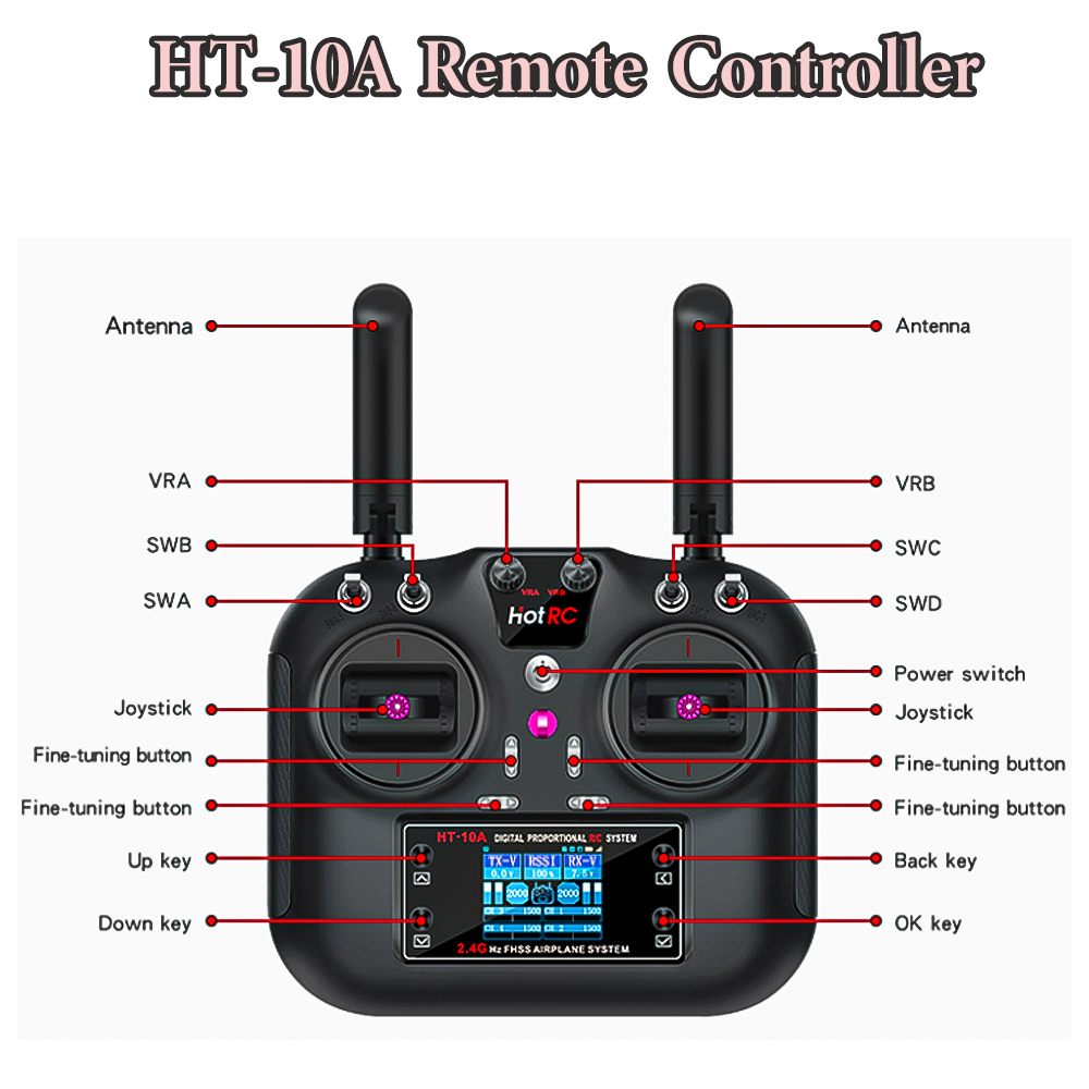 Control Remoto Hotrc Hot RC HT - Drone Avion Rc reseña y precio