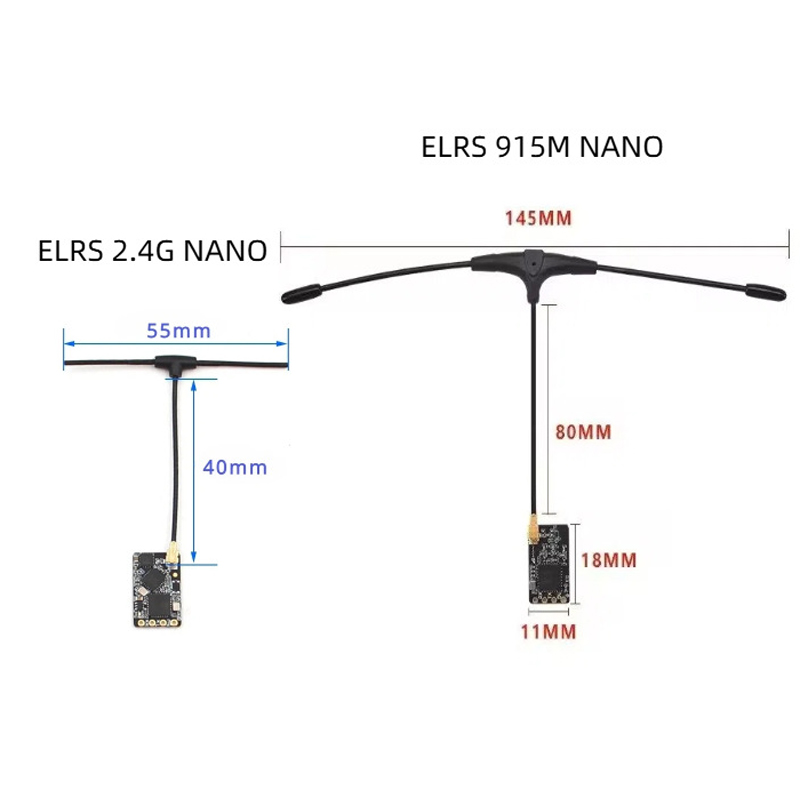 Antena Tipo T de 915Mhz 2.4GHz - Crossfire Receiver Rx reseña y precio