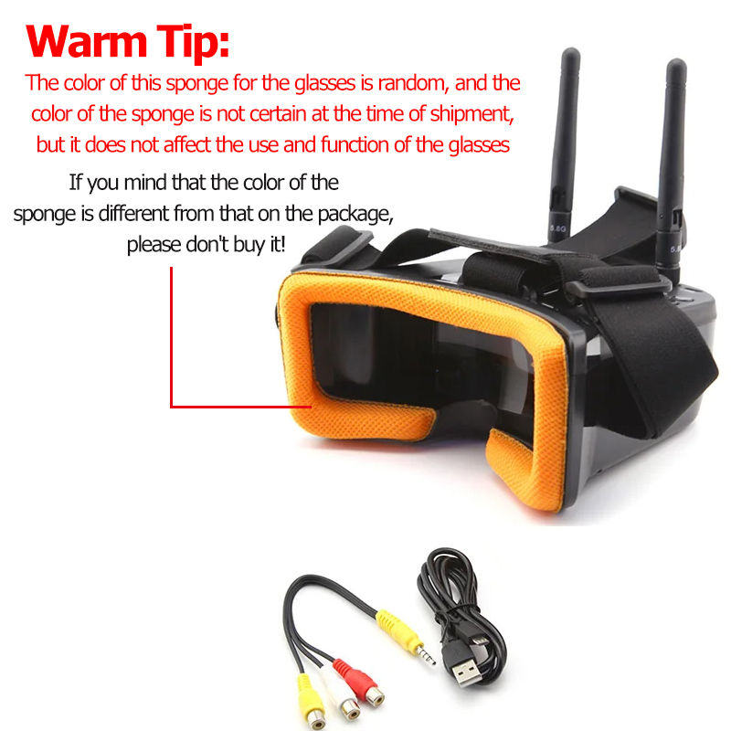 Gafas de vídeo VR009 FPV, pant - Fpv Antenna Receiver reseña y precio